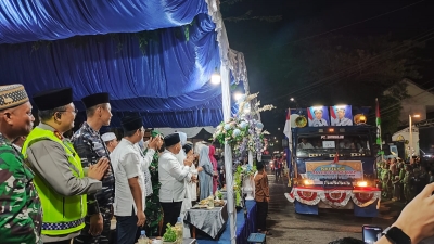 Polres Sibolga Tadi Malam Gelar Personel, Amankan Pawai Takbiran Idul Fitri 1446 H di Kota Sibolga