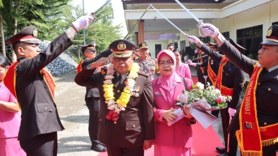 Upacara Purna Bhakti Waka Polres Pakpak Bharat Dipimpin Kapolres Pakpak Bbarat, AKBP Pebriandi Haloho