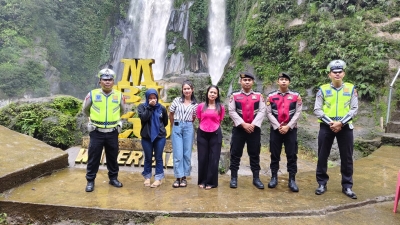 Tim Patroli Polres Pakpak Bharat Pastikan Objek Wisata Aman di Kunjungi