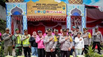 Antisipasi Kemacetan Arus Balik Lebaran, Kapolda Sumut Tinjau Pospam Tol Sinaksak