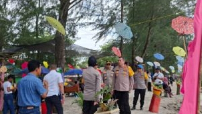 Kapolresta Deli Serdang, Blusukan ke Pantai Hari ke-3 Lebaran Wisata Aman, Liburan Nyaman