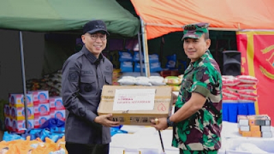Pemprov Lampung dan Brigif 4 MAR/BS, Solidaritas Tinggi Salurkan Bantuan Kemanusiaan Untuk Korban Gempa Myanmar