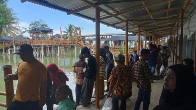Lebaran ke-4 Wisata Panatapan Pesawat Deli Serdang Diserbu Banyak Pengunjung