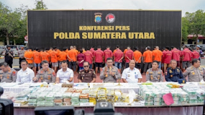 Beredar 517 Kasus  Narkoba, Polda Sumut Selamatkan Lebih Dari 1 Juta Jiwa