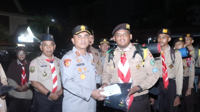 Sukseskan Upaya Menanggulangi Kebakaran, Kapolres Lepas Kontingen Ikuti Jambore Karhutla 2025 