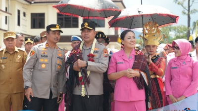 Kunjungan Kerja Kapolda Sumut Irjen Pol Whisnu Resmikan Gedung SPKT Polres Tapanuli Selatan