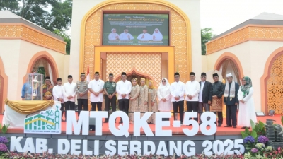 Bupati Deli Serdang dr.H Asri Ludin Tambunan Membuka  Musabaqah Tilawatil Qur'an (MTQ) ke-58 Deli Serdang