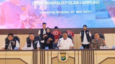 Polda Lampung Ungkap Jaringan Pengolahan Pencampuran BBM Pertalite, 2 Pelaku Nginap di Sel