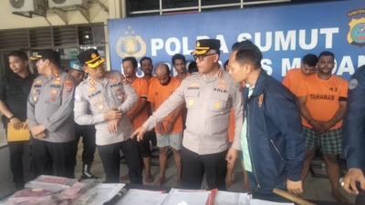 Warga Resah Aksi Premanisme dan Pungli, Polrestabes Medan Bertindak Tahan 9 Pemuda Bawa Sajam