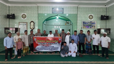 Jumat Curhat di Masjid Jamiatul Jannah, Polres Sibolga Imbau Jemaah, Lapor Aksi Premanisme