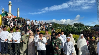Komandan Batalyon C Brimob Polda Sumut Hadiri Pemberangkatan Jemaah Haji Kloter 20