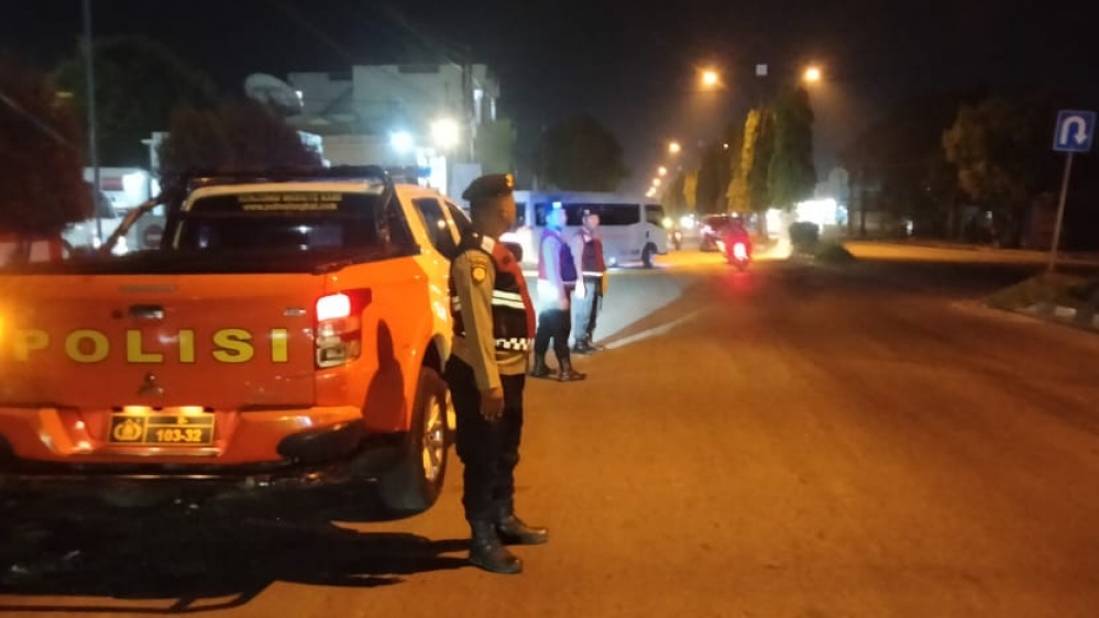 Sat Samapta Polres Langkat Laksanakan Patroli Rutin Tingkatkan Keamanan Pada Malam Hari