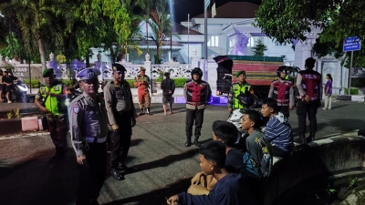 Patroli Gabungan Polres Sibolga di Imbau Masyarakat Lapor Aksi Premanisme Segera Call Center 110