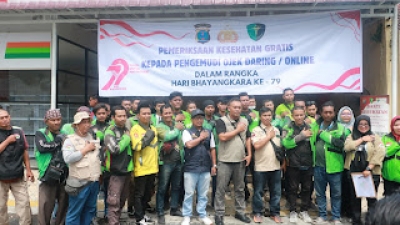 RS Bhayangkara TK II Medan Gelar Kegiatan Rikkes Gratis Bagi Pengemudi Ojek Online