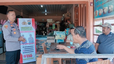 Polsek Sukaramai Himbau Masyarakat Dengan Layanan Call Center 110 Sama Polri Jaga Siskamtibmas Kondusif
