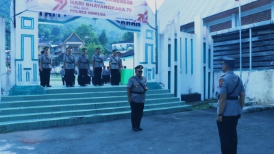 Kapolres Sibolga Irup Ziarah dan Tabur Bunga Menyambut Hari Bhayangkara ke-79