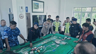 Ancaman BOM di Pesawat Saudia Airlines SV5688 Berhasil.Ditangani Sat Brimob Polda Sumut