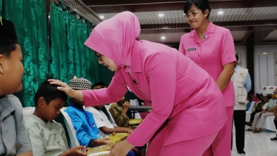 Khitanan Massal Polres Langkat Wujud Kepedulian Nyata Di Hari Bhayangkara ke-79