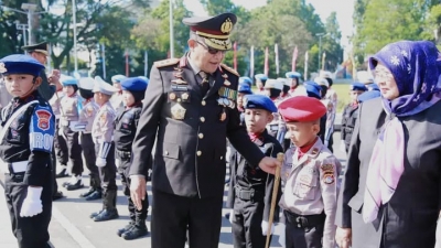 Polri Kawal Indonesia Emas 2045, Kapolda NTB.Inspektur Upacara HUT Bhayangkara ke-79 di Mataram