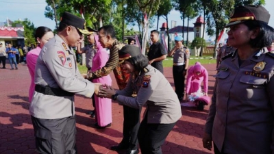 1.430 Personel Polda Sumut Naik Pangkat Dipimpin Kapolda Sumut Irjen Pol.Whisnu