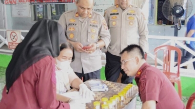 Upaya Jaga Lingkungan Bersih Dari Penyalahgunaan Narkoba, Lapas Muara Tebo Gelar Tes Urine Bagi Petugas dan Warga Binaan