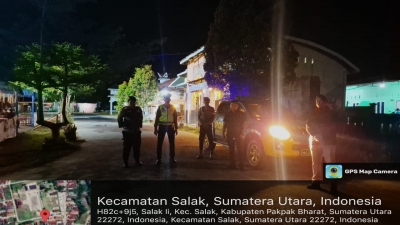 Antisipasi Kejahatan Malam di Tengah Masyarakat, Polres Pakpak Bharat dan Jajaran Laksanakan Patroli Blue Light