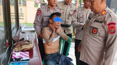 Pria Kecelakaan Bawa Sabu, Dengan Gerak Cepat Diamankan Brimob Polda Sumut