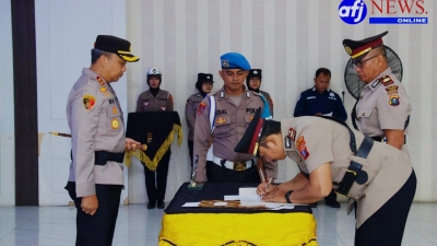 Sertijab Sejumlah Pejabat Utama Digelar Polres Asahan langsung dipimpin Kapolres AKBP Revi Nurvelani