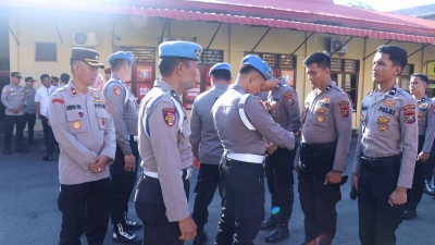 Propam Polda Sumut Gelar Gaktibplin Di Polres Sibolga, Tegakkan Disiplin Internal Polri