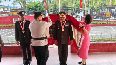 Kapolres Sibolga Irup Upacara Wisuda Purna Bakti Personel Polres Sibolga