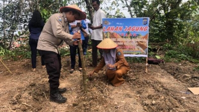 Dukung program ASTA CITA Presiden, Polres Sibolga Laksanakan Penanaman Jagung