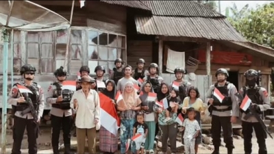 1.000 Bendera Merah Putih Dikibarkan Batalyon C Brimob Polda Sumut Sambut HUT RI ke-80 Tahun 2025