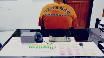 Remaja Simpan Puluhan Paket Sabu dan Ratusan  Butir Ekstasi Diamankan Polres Bangka Barat