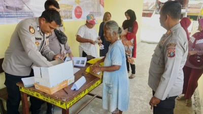 Polsek Sukaramai Gelar PasarMurah, Dalam Tempo Hitungan Jam Beras Bulog (SPHP) Habis di Borong Masyarakat
