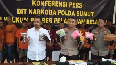 Polda Sumut dan Polres  Belawan Ungkap 238 Kasus Narkoba, Sita 28 Kg Sabu Dan Puluhan Ribu Ekstasi