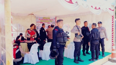 Polda Sumut Penuh Komitmen Dalam Pastikan Keamanan dan Kelancaran Operasi Powerboat 2025  Digelar.di Balige