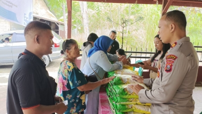 Antusias Warga Serbu Gerai GPM Polres Sibolga, Stabilkan Harga Pangan di Kota Sibolga