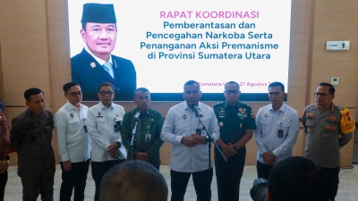 Rakor Pemberantasan Narkoba Dan Premanisme Di Sumut, Menko Polkam Apresiasi Polda Sumut Berantas Narkoba 