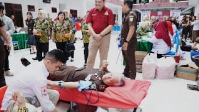 Kejaksaan Tinggi (Kejati) Sumatera Utara Meriahkan Hari Kejaksaan RI ke-80 Digelar Donor Darah