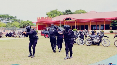 Brimob Batalyon C Pelopor Polda Sumut Gelar Latihan Den 45 Anti Anarkis, Perkuat Kesiapan Hadapi Situasi Kontinjen