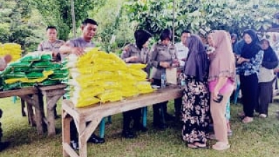 Polda Sumut Dukung Kesejahteraan Warga, Salurkan Beras SPHP Lewat GPM