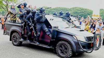 Peringatan HUT ke-80 TNI Hadir Pemkab Aceh Besar, Apresiasi Peran TNI Dukung Pembangunan Daerah