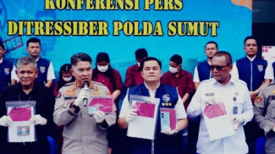 Direktorat Reserse Polda Sumut Bongkar Sindikat Kasus Penipuan Online Rp 254.Juta