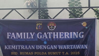 Family Gathering Kemitraan Dengan Wartawan Bid. Humas Polda Sumut