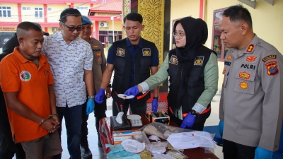 Polres Pelabuhan Belawan Musnahkan Barang Bukti Narkotika Hasil Tangkapan Sat Narkoba