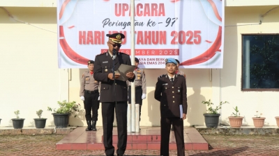 Wakapolres Pakpak Bharat Sebagai Irup Peringatan Hari Ibu ke-97 Tahun 2025