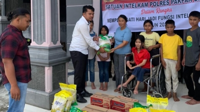 Wujud Polri Untuk Masyarakat Sat Intelkam Polres Pakpak Bharat Berikan Bansos Ke Panti Asuhan