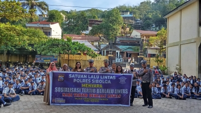 Sat Lantas Polres Sibolga Gelar Police Goes To School Di SMPN 2 Sibolga