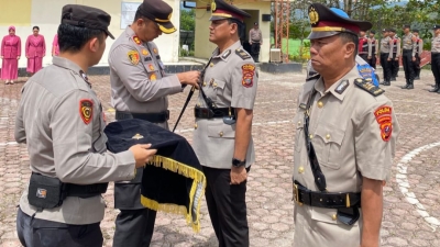 Sertijab Kabag Ren Dipimpin Kapolres Pakpak Bbarat AKBP Muhammad Agustiawan