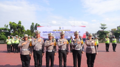 Polda Sumatera Utara Gelar Apel Ops Keselamatan Toba 2026